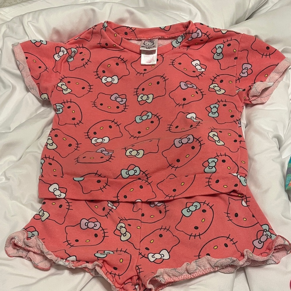 Hello Kitty Pink Kids Pajama Set